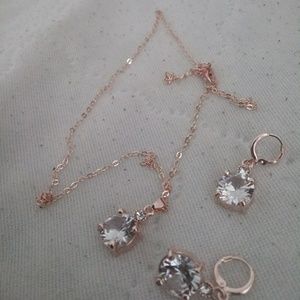 Set of necklace and earrings